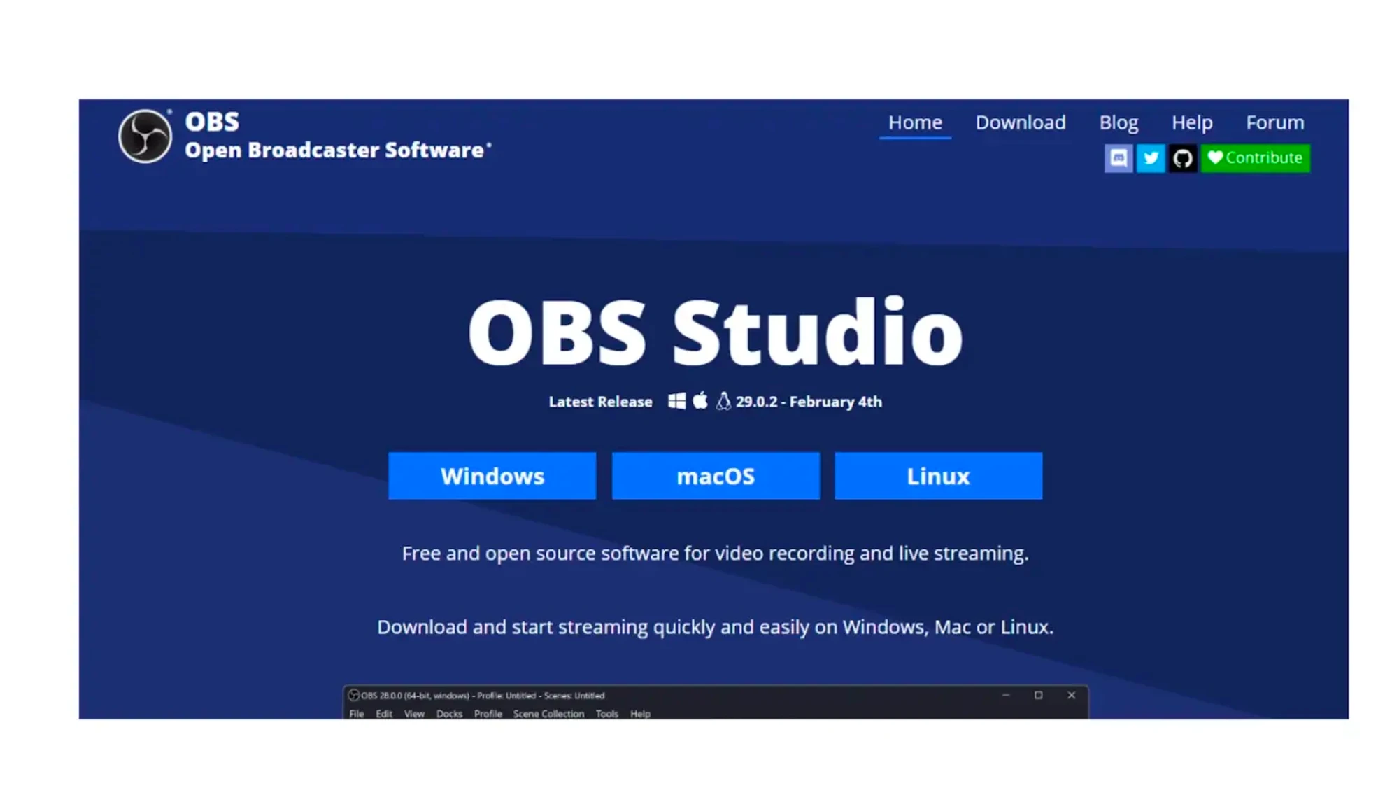 图像来源：Open Broadcast Software (OBS)